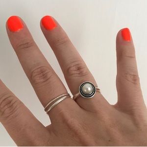 James Avery sterling silver cultured pearl ring